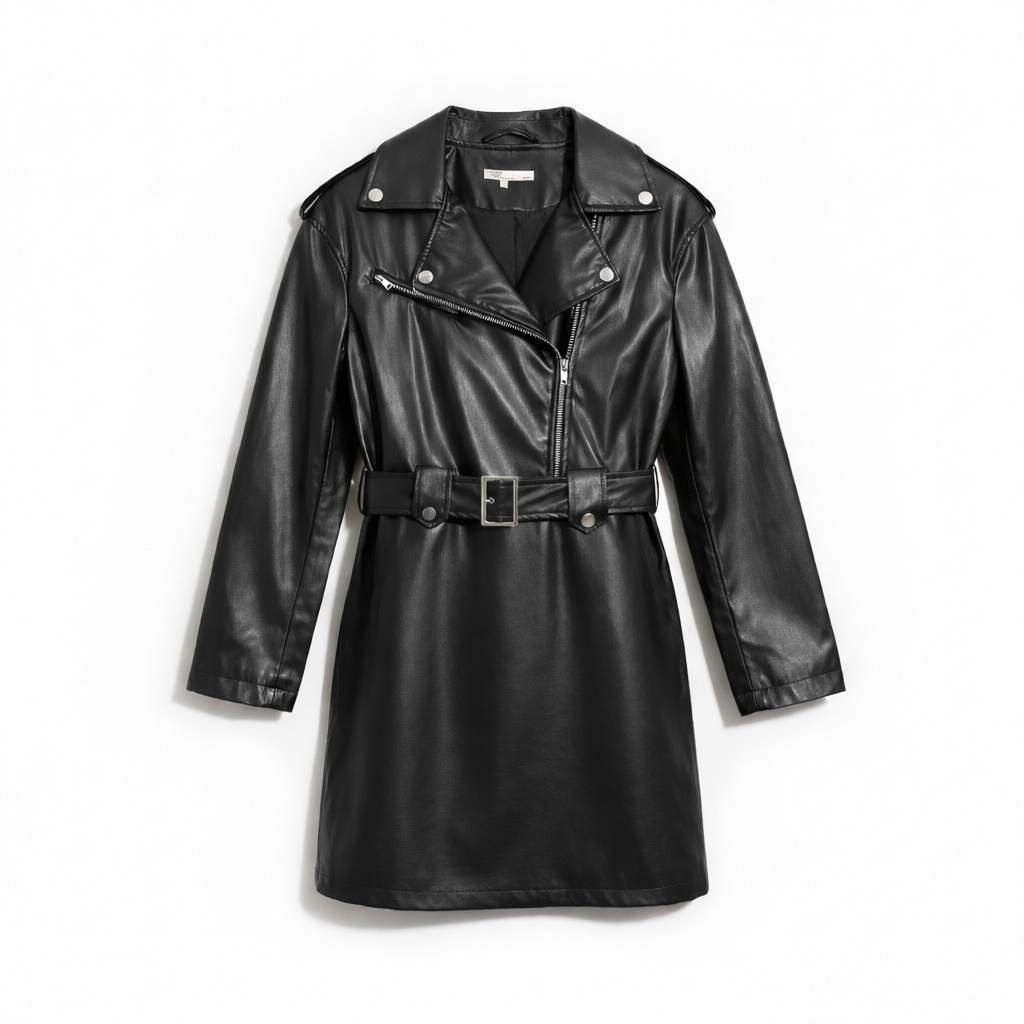 Leather Biker Dress