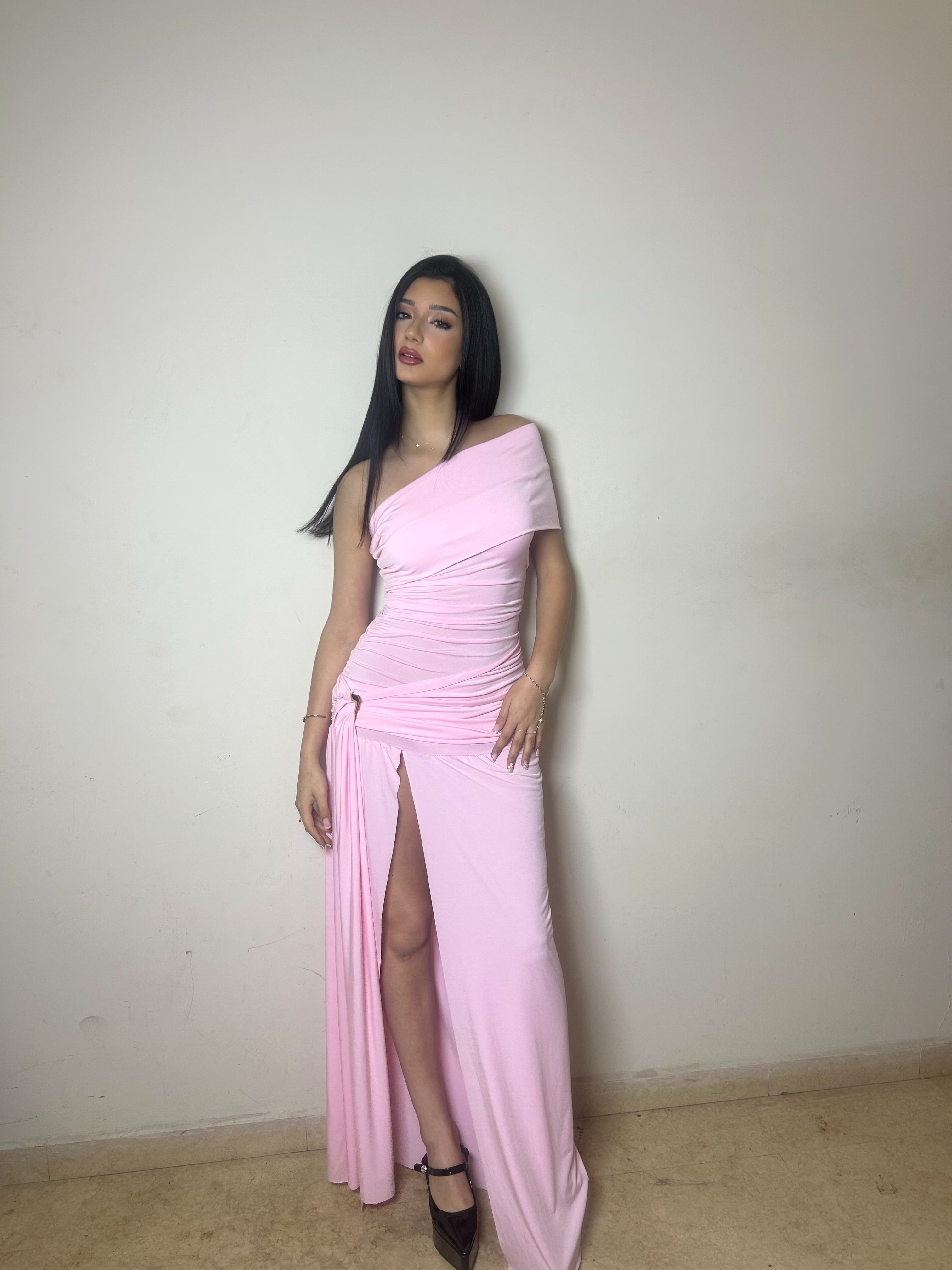 Pink Flowy Dress