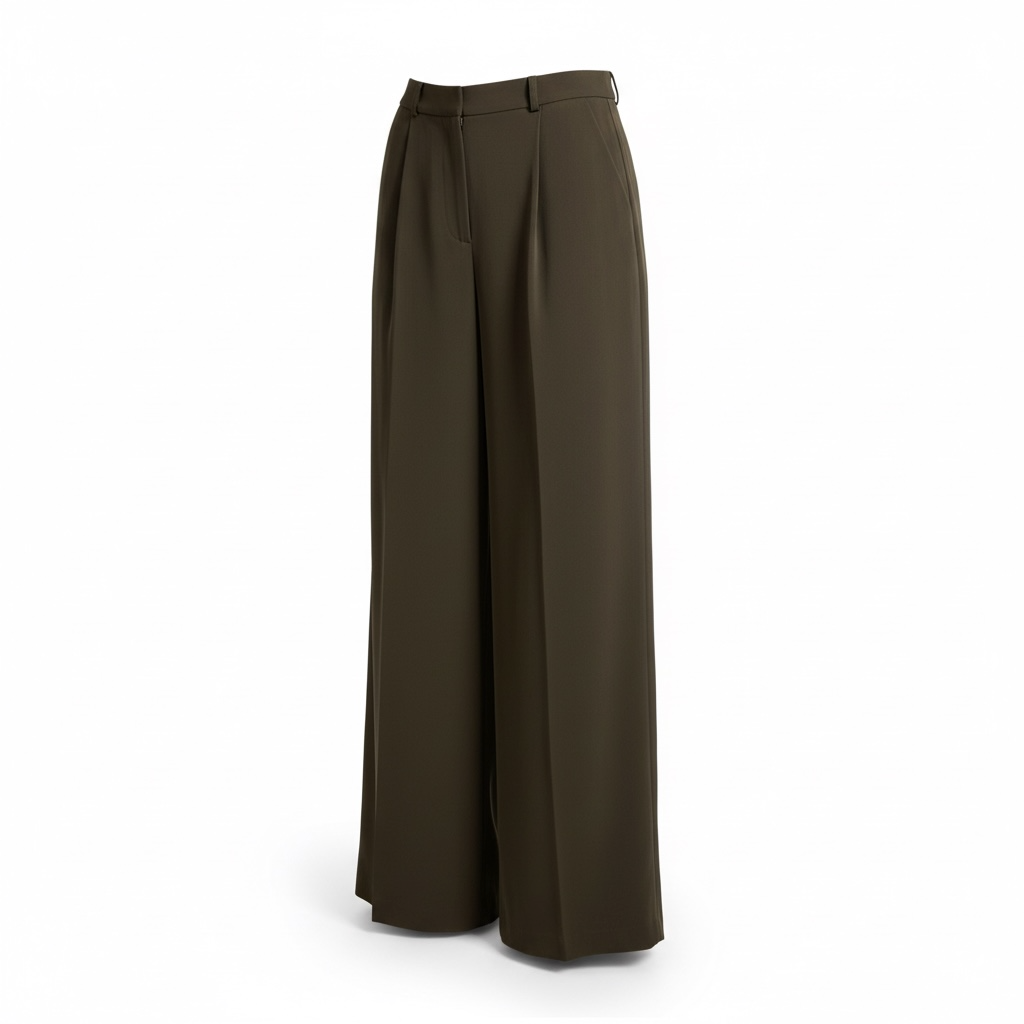 Brown A Cut Pants