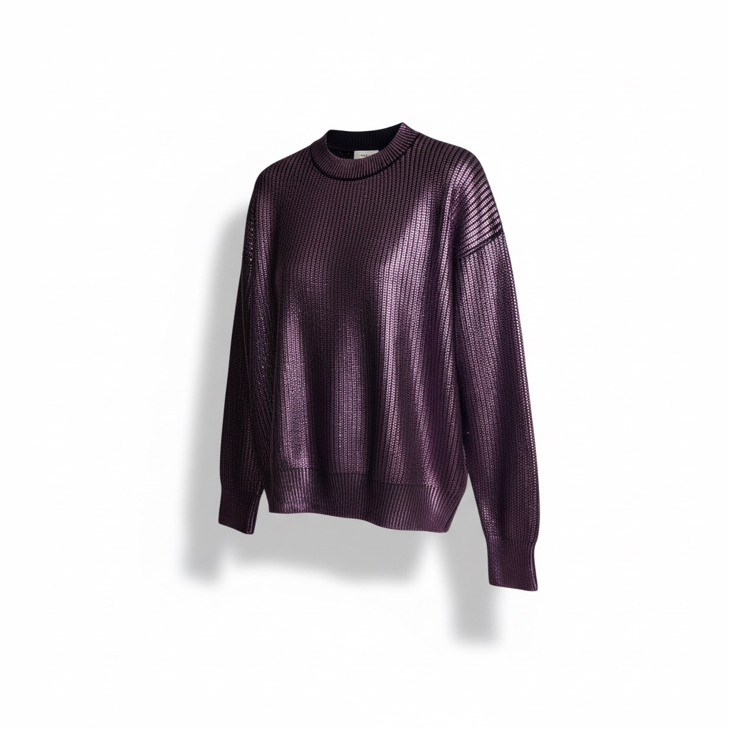 Metallic Purple Sweater