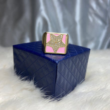 Load image into Gallery viewer, Pink Star Rectangular Ring
