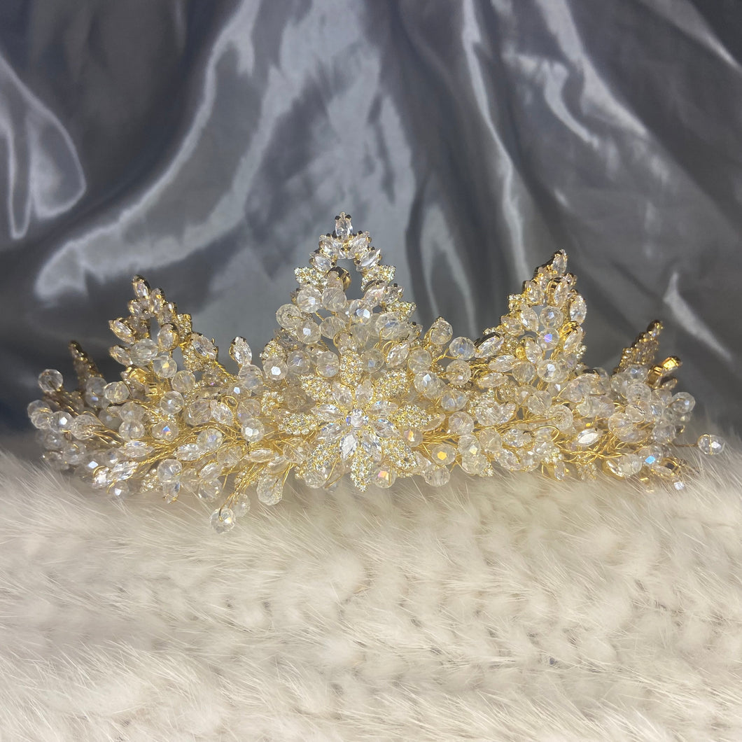 Golden Shiny Pointy Royal Tiara